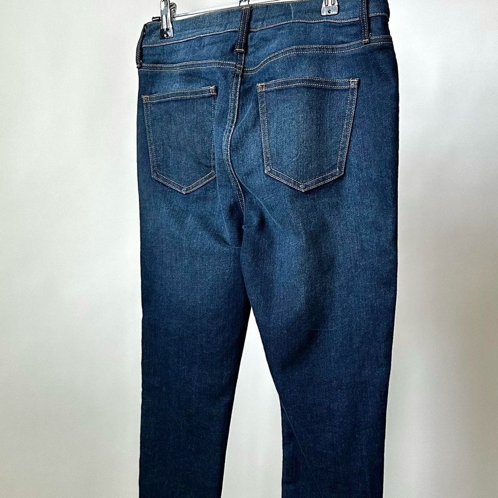 CURRENT/ELLIOTT Railroad Striped Blue Denim Jeans Slim Leg Size-26 - Picture 9 of 9